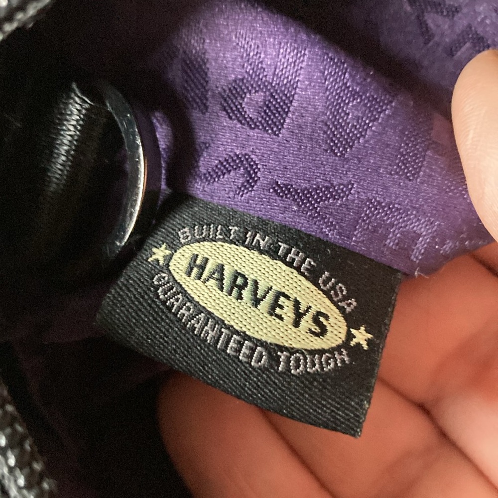 HARVERYS DISNEY COUTURE NIGHTMARE BEFORE CHRISTMAS purse. Made with seatbelts! - Picture 6 of 11